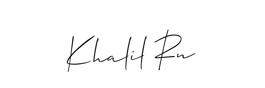 Make a short Khalil Rn signature style. Manage your documents anywhere anytime using Allison_Script. Create and add eSignatures, submit forms, share and send files easily. Khalil Rn signature style 2 images and pictures png