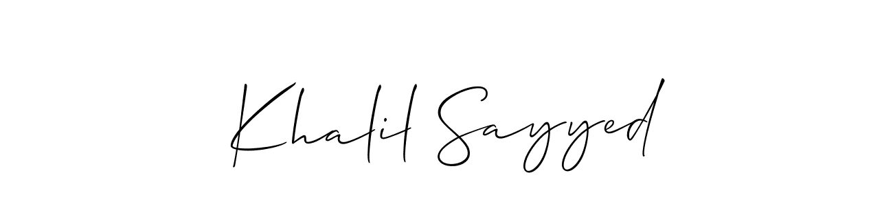 Here are the top 10 professional signature styles for the name Khalil Sayyed. These are the best autograph styles you can use for your name. Khalil Sayyed signature style 2 images and pictures png
