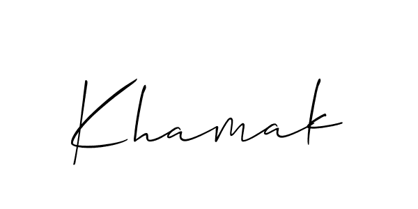 Once you've used our free online signature maker to create your best signature Allison_Script style, it's time to enjoy all of the benefits that Khamak name signing documents. Khamak signature style 2 images and pictures png