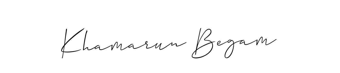 Make a beautiful signature design for name Khamarun Begam. Use this online signature maker to create a handwritten signature for free. Khamarun Begam signature style 2 images and pictures png