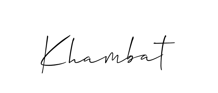 How to make Khambat name signature. Use Allison_Script style for creating short signs online. This is the latest handwritten sign. Khambat signature style 2 images and pictures png