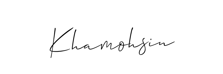 This is the best signature style for the Khamohsin name. Also you like these signature font (Allison_Script). Mix name signature. Khamohsin signature style 2 images and pictures png