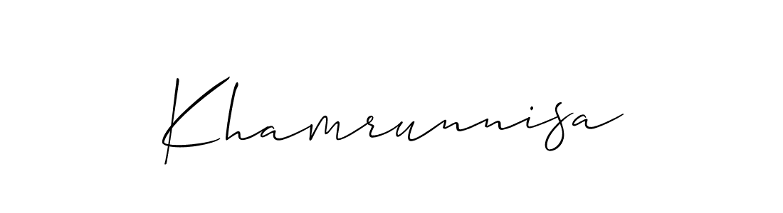 See photos of Khamrunnisa official signature by Spectra . Check more albums & portfolios. Read reviews & check more about Allison_Script font. Khamrunnisa signature style 2 images and pictures png