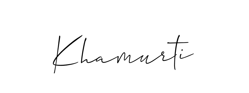 Once you've used our free online signature maker to create your best signature Allison_Script style, it's time to enjoy all of the benefits that Khamurti name signing documents. Khamurti signature style 2 images and pictures png