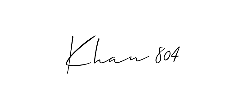 Make a beautiful signature design for name Khan 804. With this signature (Allison_Script) style, you can create a handwritten signature for free. Khan 804 signature style 2 images and pictures png