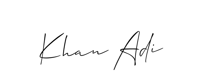 Check out images of Autograph of Khan Adi name. Actor Khan Adi Signature Style. Allison_Script is a professional sign style online. Khan Adi signature style 2 images and pictures png