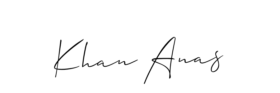 Khan Anas stylish signature style. Best Handwritten Sign (Allison_Script) for my name. Handwritten Signature Collection Ideas for my name Khan Anas. Khan Anas signature style 2 images and pictures png