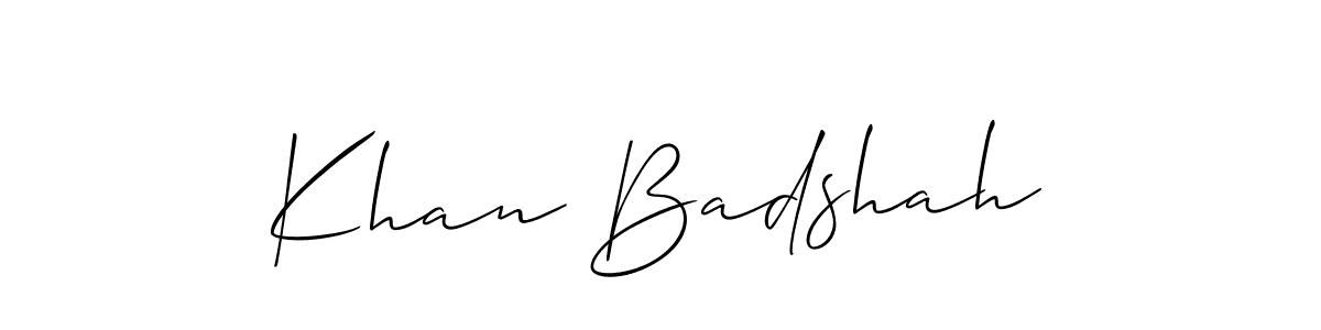 How to make Khan Badshah signature? Allison_Script is a professional autograph style. Create handwritten signature for Khan Badshah name. Khan Badshah signature style 2 images and pictures png