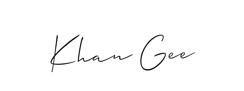 Here are the top 10 professional signature styles for the name Khan Gee. These are the best autograph styles you can use for your name. Khan Gee signature style 2 images and pictures png