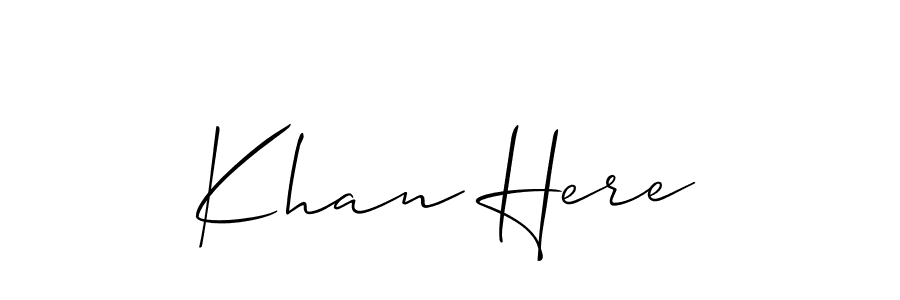 if you are searching for the best signature style for your name Khan Here. so please give up your signature search. here we have designed multiple signature styles  using Allison_Script. Khan Here signature style 2 images and pictures png