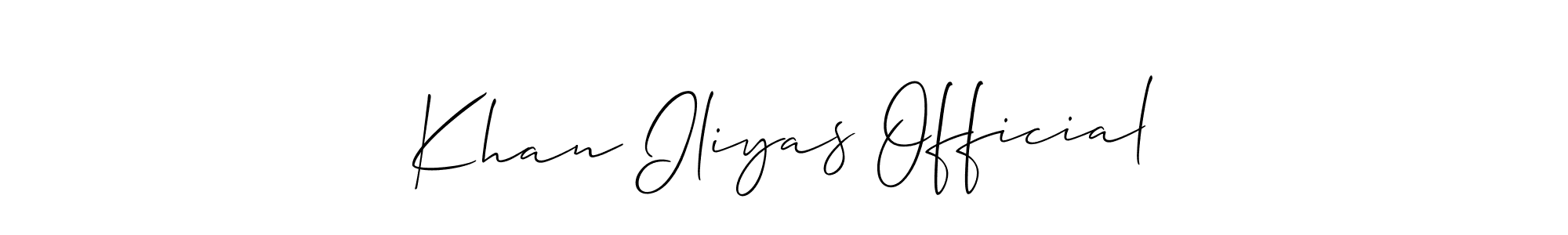 You can use this online signature creator to create a handwritten signature for the name Khan Iliyas Official. This is the best online autograph maker. Khan Iliyas Official signature style 2 images and pictures png
