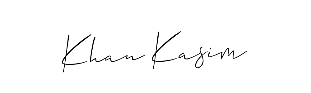 How to make Khan Kasim signature? Allison_Script is a professional autograph style. Create handwritten signature for Khan Kasim name. Khan Kasim signature style 2 images and pictures png