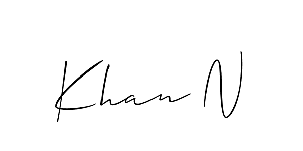 Once you've used our free online signature maker to create your best signature Allison_Script style, it's time to enjoy all of the benefits that Khan N name signing documents. Khan N signature style 2 images and pictures png