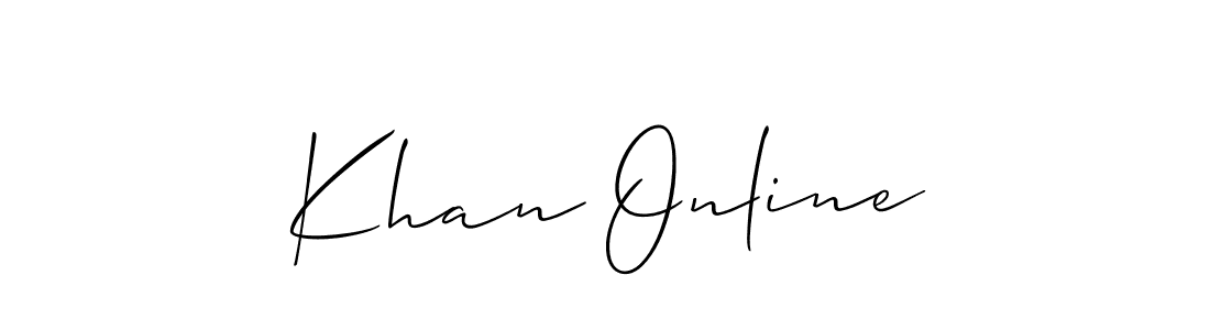 Make a short Khan Online signature style. Manage your documents anywhere anytime using Allison_Script. Create and add eSignatures, submit forms, share and send files easily. Khan Online signature style 2 images and pictures png