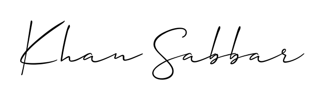 Get an exclusive digital autograph for Khan Sabbar. The Allison_Script typeface captures the charm of real penmanship on paper. Khan Sabbar signature style 2 images and pictures png