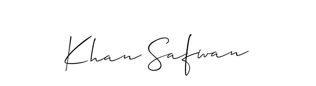 It looks lik you need a new signature style for name Khan Safwan. Design unique handwritten (Allison_Script) signature with our free signature maker in just a few clicks. Khan Safwan signature style 2 images and pictures png