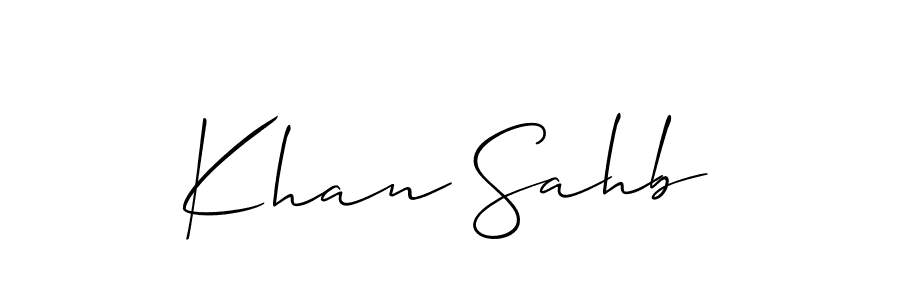 Also You can easily find your signature by using the search form. We will create Khan Sahb name handwritten signature images for you free of cost using Allison_Script sign style. Khan Sahb signature style 2 images and pictures png