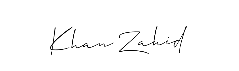 This is the best signature style for the Khan Zahid name. Also you like these signature font (Allison_Script). Mix name signature. Khan Zahid signature style 2 images and pictures png