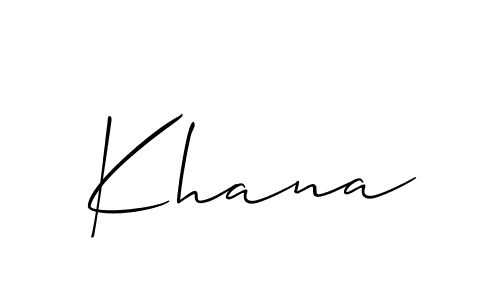 It looks lik you need a new signature style for name Khana. Design unique handwritten (Allison_Script) signature with our free signature maker in just a few clicks. Khana signature style 2 images and pictures png
