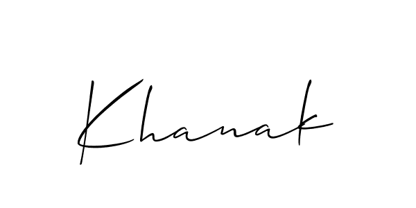 The best way (Allison_Script) to make a short signature is to pick only two or three words in your name. The name Khanak include a total of six letters. For converting this name. Khanak signature style 2 images and pictures png