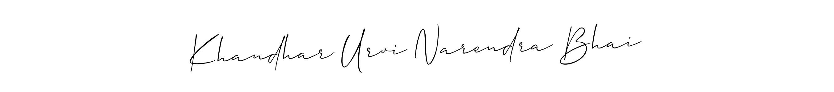 See photos of Khandhar Urvi Narendra Bhai official signature by Spectra . Check more albums & portfolios. Read reviews & check more about Allison_Script font. Khandhar Urvi Narendra Bhai signature style 2 images and pictures png