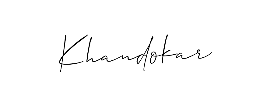 You should practise on your own different ways (Allison_Script) to write your name (Khandokar) in signature. don't let someone else do it for you. Khandokar signature style 2 images and pictures png