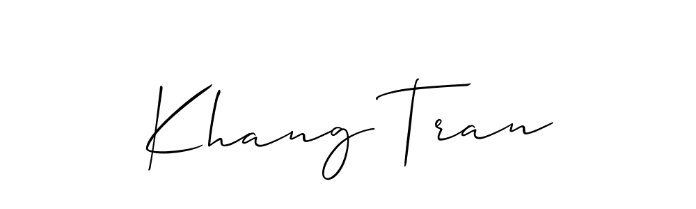 Best and Professional Signature Style for Khang Tran. Allison_Script Best Signature Style Collection. Khang Tran signature style 2 images and pictures png