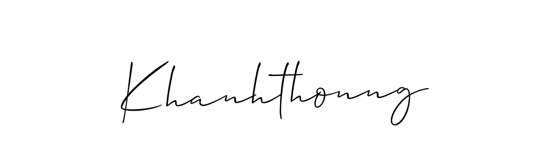 How to Draw Khanhthonng signature style? Allison_Script is a latest design signature styles for name Khanhthonng. Khanhthonng signature style 2 images and pictures png