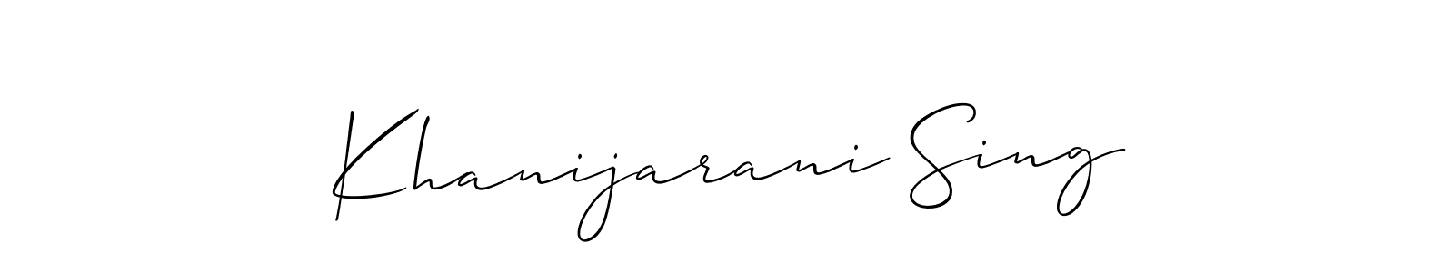 Best and Professional Signature Style for Khanijarani Sing. Allison_Script Best Signature Style Collection. Khanijarani Sing signature style 2 images and pictures png