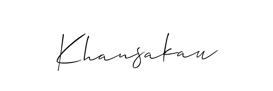 Check out images of Autograph of Khansakau name. Actor Khansakau Signature Style. Allison_Script is a professional sign style online. Khansakau signature style 2 images and pictures png