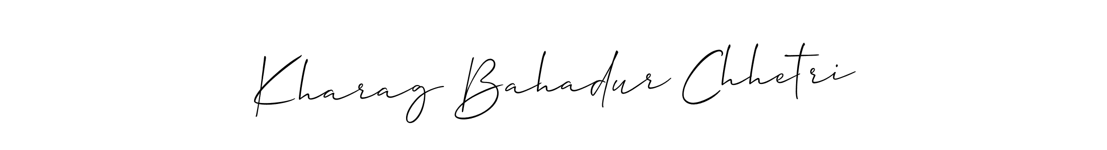 You can use this online signature creator to create a handwritten signature for the name Kharag Bahadur Chhetri. This is the best online autograph maker. Kharag Bahadur Chhetri signature style 2 images and pictures png