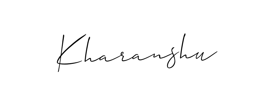 Best and Professional Signature Style for Kharanshu. Allison_Script Best Signature Style Collection. Kharanshu signature style 2 images and pictures png