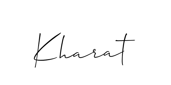 The best way (Allison_Script) to make a short signature is to pick only two or three words in your name. The name Kharat include a total of six letters. For converting this name. Kharat signature style 2 images and pictures png