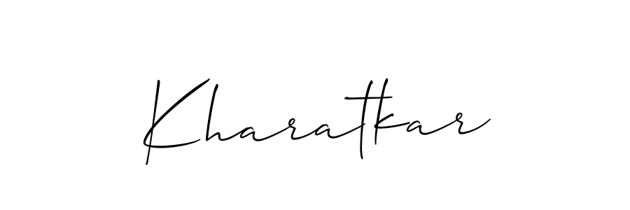 You should practise on your own different ways (Allison_Script) to write your name (Kharatkar) in signature. don't let someone else do it for you. Kharatkar signature style 2 images and pictures png