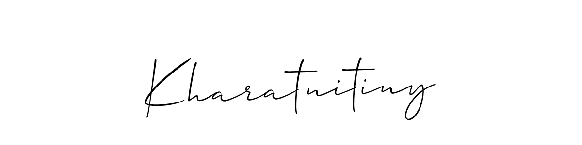 Also we have Kharatnitiny name is the best signature style. Create professional handwritten signature collection using Allison_Script autograph style. Kharatnitiny signature style 2 images and pictures png