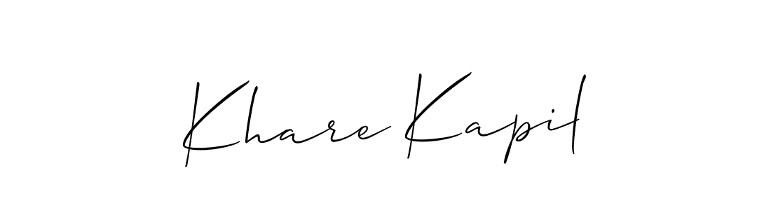 Make a beautiful signature design for name Khare Kapil. Use this online signature maker to create a handwritten signature for free. Khare Kapil signature style 2 images and pictures png