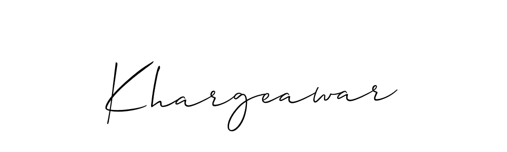 How to make Khargeawar signature? Allison_Script is a professional autograph style. Create handwritten signature for Khargeawar name. Khargeawar signature style 2 images and pictures png