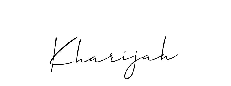 Make a beautiful signature design for name Kharijah. Use this online signature maker to create a handwritten signature for free. Kharijah signature style 2 images and pictures png