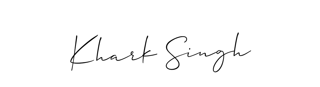 How to make Khark Singh signature? Allison_Script is a professional autograph style. Create handwritten signature for Khark Singh name. Khark Singh signature style 2 images and pictures png