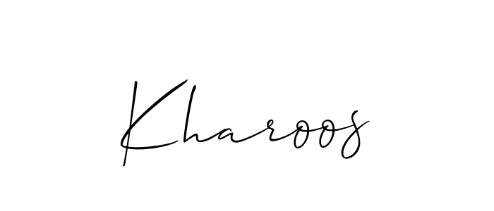 Kharoos stylish signature style. Best Handwritten Sign (Allison_Script) for my name. Handwritten Signature Collection Ideas for my name Kharoos. Kharoos signature style 2 images and pictures png