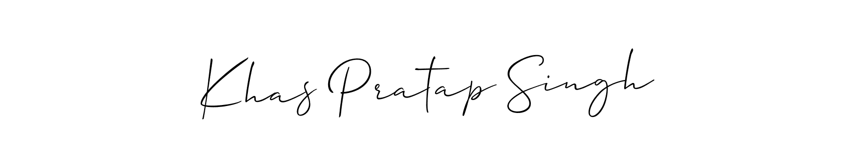 This is the best signature style for the Khas Pratap Singh name. Also you like these signature font (Allison_Script). Mix name signature. Khas Pratap Singh signature style 2 images and pictures png