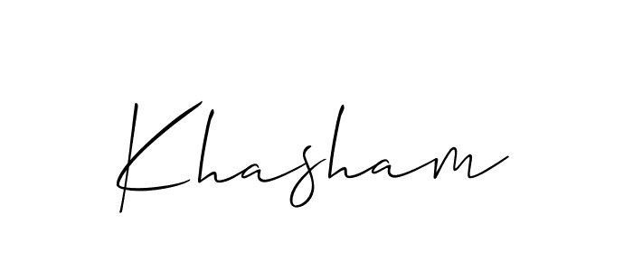 You can use this online signature creator to create a handwritten signature for the name Khasham. This is the best online autograph maker. Khasham signature style 2 images and pictures png