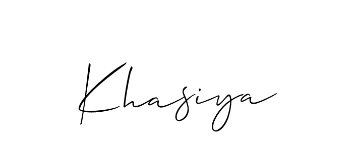 Best and Professional Signature Style for Khasiya. Allison_Script Best Signature Style Collection. Khasiya signature style 2 images and pictures png
