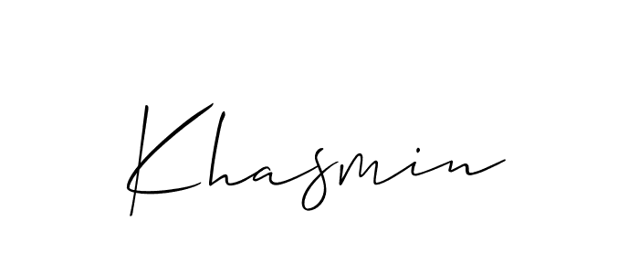 Also You can easily find your signature by using the search form. We will create Khasmin name handwritten signature images for you free of cost using Allison_Script sign style. Khasmin signature style 2 images and pictures png