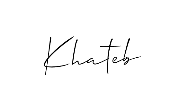 Also You can easily find your signature by using the search form. We will create Khateb name handwritten signature images for you free of cost using Allison_Script sign style. Khateb signature style 2 images and pictures png