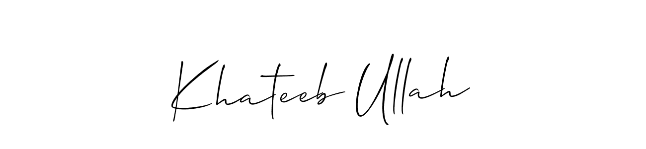 Make a beautiful signature design for name Khateeb Ullah. Use this online signature maker to create a handwritten signature for free. Khateeb Ullah signature style 2 images and pictures png