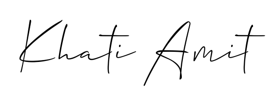 You should practise on your own different ways (Allison_Script) to write your name (Khati Amit) in signature. Don't let someone else do it for you. Khati Amit signature style 2 images and pictures png
