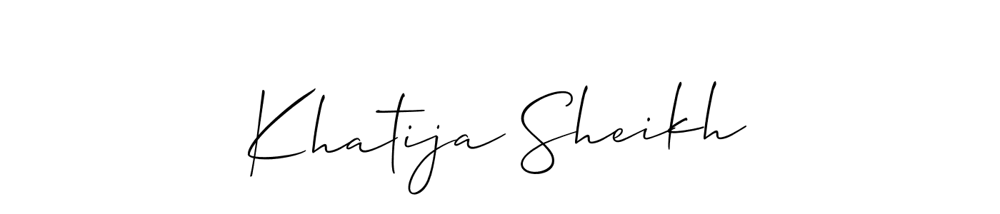 Once you've used our free online signature maker to create your best signature Allison_Script style, it's time to enjoy all of the benefits that Khatija Sheikh name signing documents. Khatija Sheikh signature style 2 images and pictures png