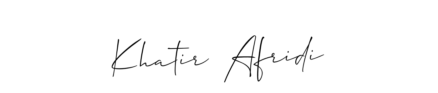 Khatir  Afridi stylish signature style. Best Handwritten Sign (Allison_Script) for my name. Handwritten Signature Collection Ideas for my name Khatir  Afridi. Khatir  Afridi signature style 2 images and pictures png