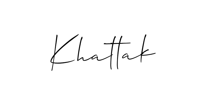 Create a beautiful signature design for name Khattak. With this signature (Allison_Script) fonts, you can make a handwritten signature for free. Khattak signature style 2 images and pictures png